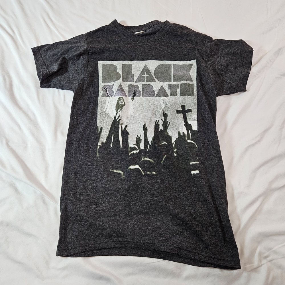 Black Sabbath Graphic Men's T-Shirt - Charcoal